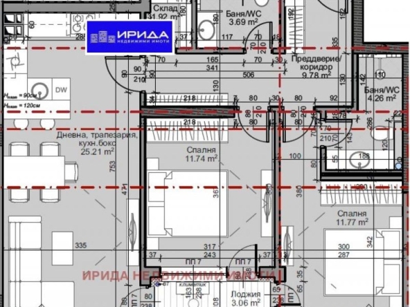 Тристаен апартамент в София, Младост 4 - 99 кв.м за 1865 €/кв.м - Снимка #1
