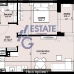 Двустаен апартамент в Бургас, Изгрев - 66 кв.м за 1561 €/кв.м - Снимка #1