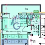 Едностаен апартамент в Приморско - 44 кв.м за 1059 €/кв.м - Снимка #1