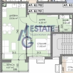 Двустаен апартамент в Бургас, Меден рудник - зона В - 68 кв.м за 1089 €/кв.м - Снимка #1