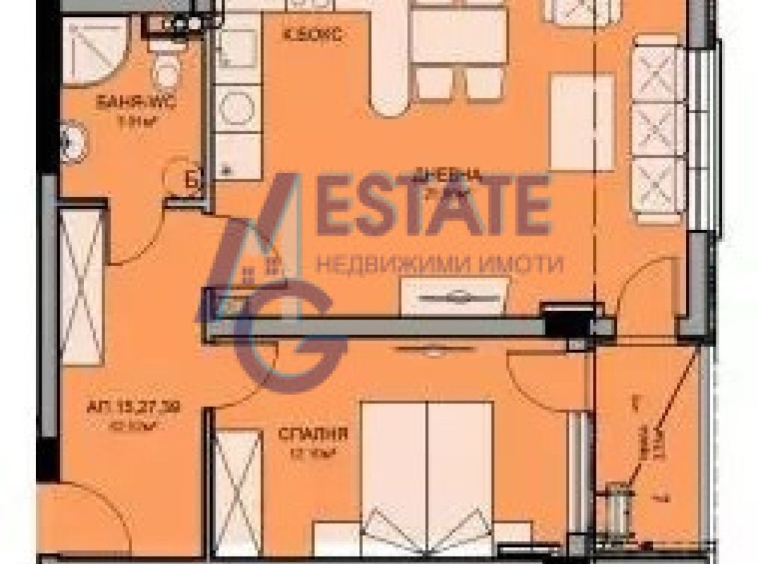 Двустаен апартамент в Бургас, Меден рудник - зона В - 80 кв.м за 746 €/кв.м - Снимка #1