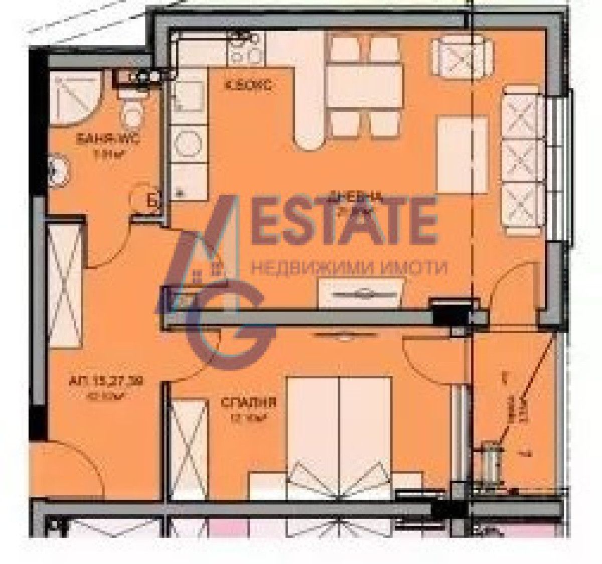 Двустаен апартамент в Бургас, Меден рудник - зона В - 80 кв.м за 746 €/кв.м - Снимка #1