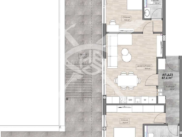 Тристаен апартамент в Пловдив, Кършияка - 151 кв.м за 900 €/кв.м - Снимка #1