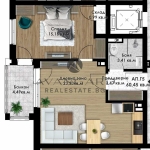 Двустаен апартамент в Пловдив, Кючук Париж - 70 кв.м за 840 €/кв.м - Снимка #1