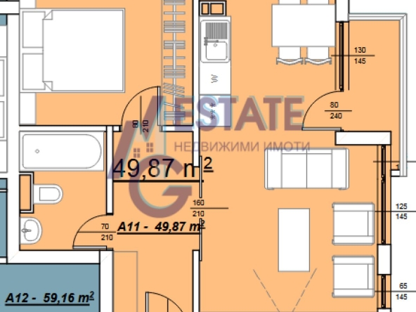 Двустаен апартамент в с. Равда, Област Бургас - 55 кв.м за 669 €/кв.м - Снимка #1