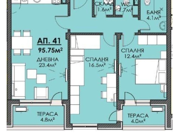 Тристаен апартамент в Бургас, Меден рудник - зона В - 96 кв.м за 978 €/кв.м - Снимка #1