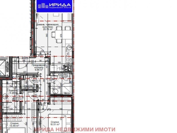 Тристаен апартамент в София, Младост 4 - 96 кв.м за 1860 €/кв.м - Снимка #1