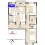 Тристаен апартамент в София, Младост 4 - 107 кв.м за 1796 €/кв.м - Снимка #1