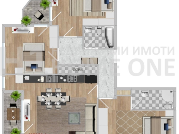 Многостаен апартамент в София, Кръстова вада - 136 кв.м за 2500 €/кв.м - Снимка #1