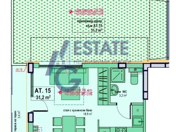 Едностаен апартамент в Приморско - 70 кв.м за 843 €/кв.м - Снимка #1