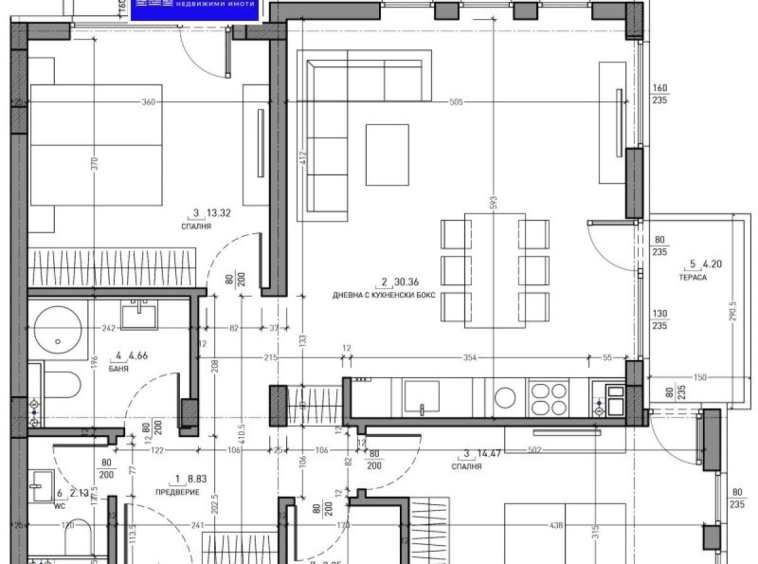 Тристаен апартамент в София, Малинова долина - 120 кв.м за 1771 €/кв.м - Снимка #1