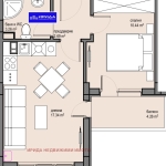 Двустаен апартамент в София, Красна поляна 2 - 52 кв.м за 1827 €/кв.м - Снимка #1