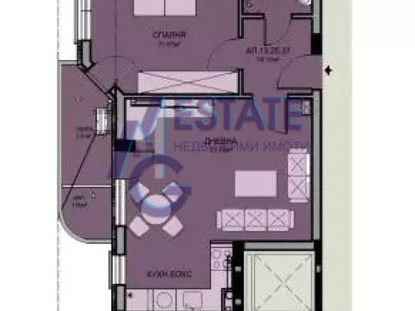 Двустаен апартамент в Бургас, Меден рудник - зона В - 75 кв.м за 750 €/кв.м - Снимка #1