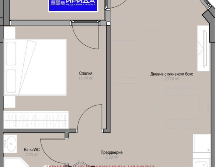 Двустаен апартамент в София, Оборище - 62 кв.м за 2795 €/кв.м - Снимка #1