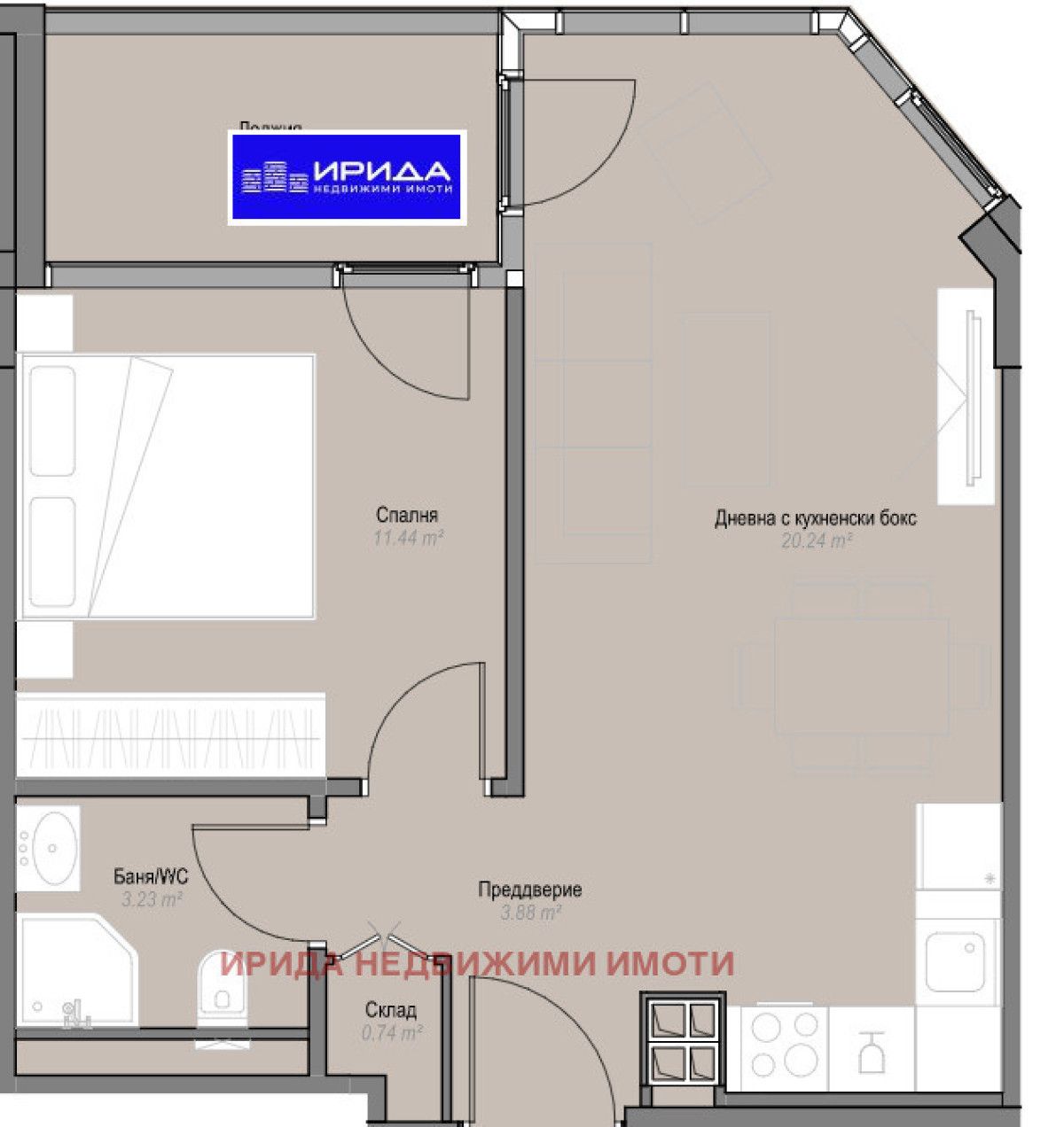 Двустаен апартамент в София, Оборище - 62 кв.м за 2795 €/кв.м - Снимка #1