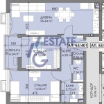 Тристаен апартамент в Бургас, Меден рудник - зона В - 91 кв.м за 1099 €/кв.м - Снимка #1