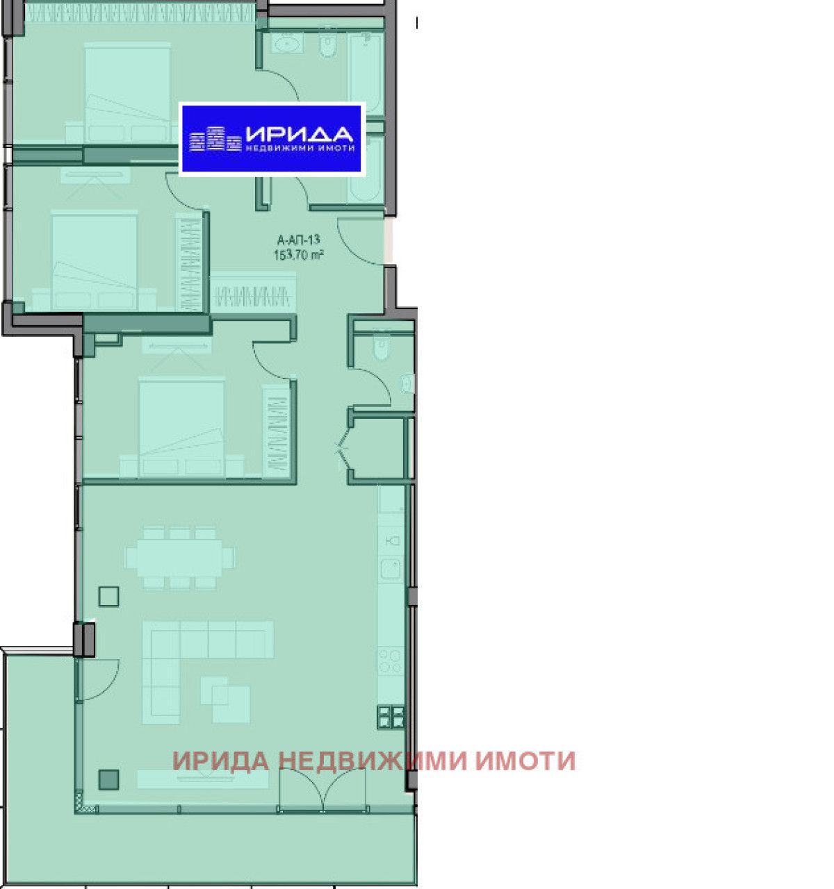 Многостаен апартамент в София, Оборище - 179 кв.м за 3646 €/кв.м - Снимка #1