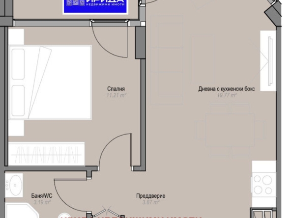 Двустаен апартамент в София, Оборище - 61 кв.м за 2935 €/кв.м - Снимка #1
