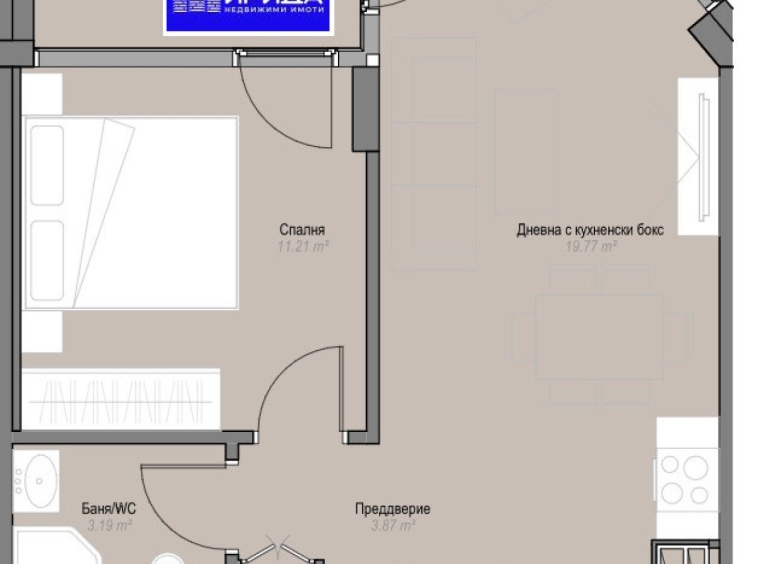 Двустаен апартамент в София, Оборище - 61 кв.м за 2935 €/кв.м - Снимка #1