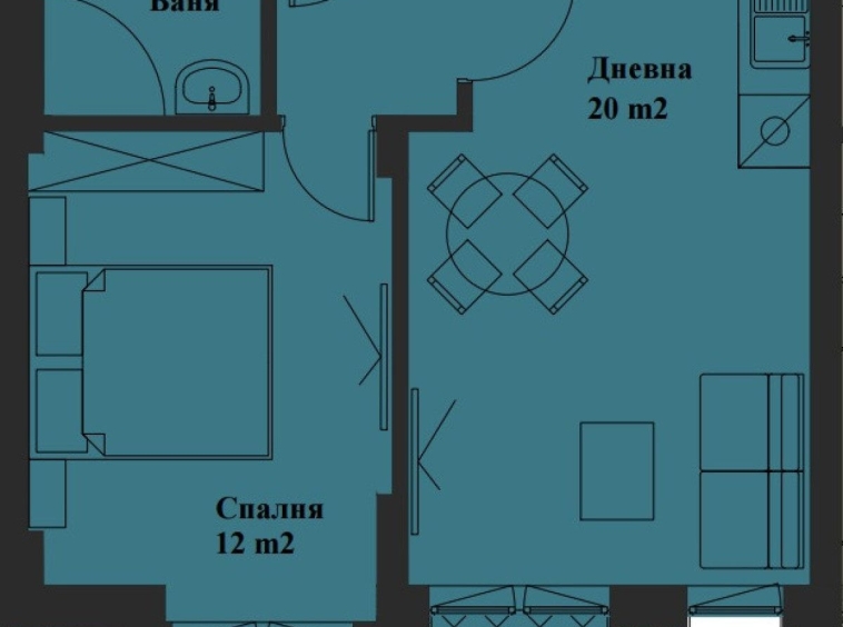 Двустаен апартамент в София, Банишора - 53 кв.м за 2353 €/кв.м - Снимка #1