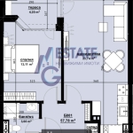 Двустаен апартамент в Бургас, Изгрев - 66 кв.м за 881 €/кв.м - Снимка #1