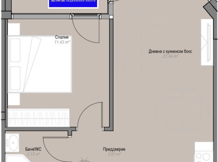 Двустаен апартамент в София, Оборище - 66 кв.м за 2492 €/кв.м - Снимка #1