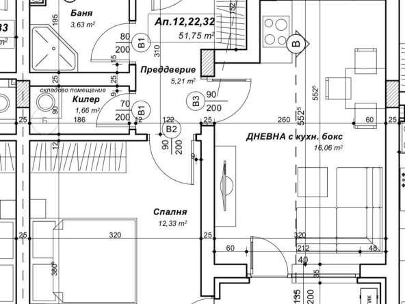 Двустаен апартамент в София, Левски В - 59 кв.м за 1686 €/кв.м - Снимка #1