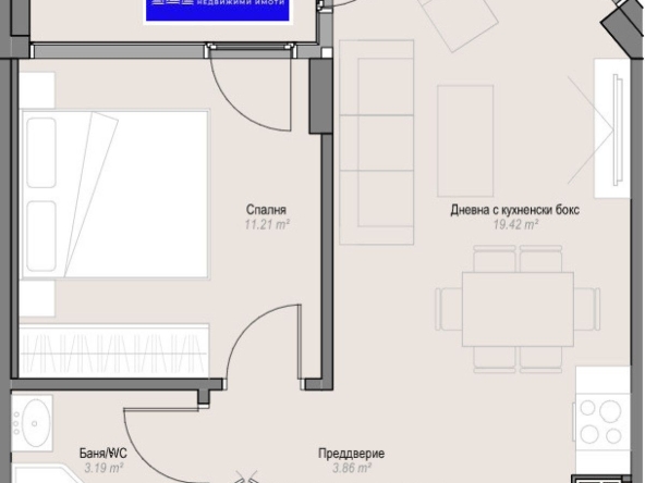 Двустаен апартамент в София, Оборище - 65 кв.м за 2755 €/кв.м - Снимка #1