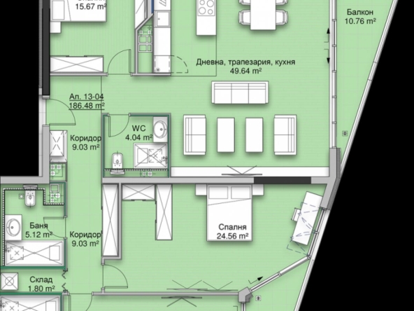 Многостаен апартамент в София, Кръстова вада - 228 кв.м за 3092 €/кв.м - Снимка #1