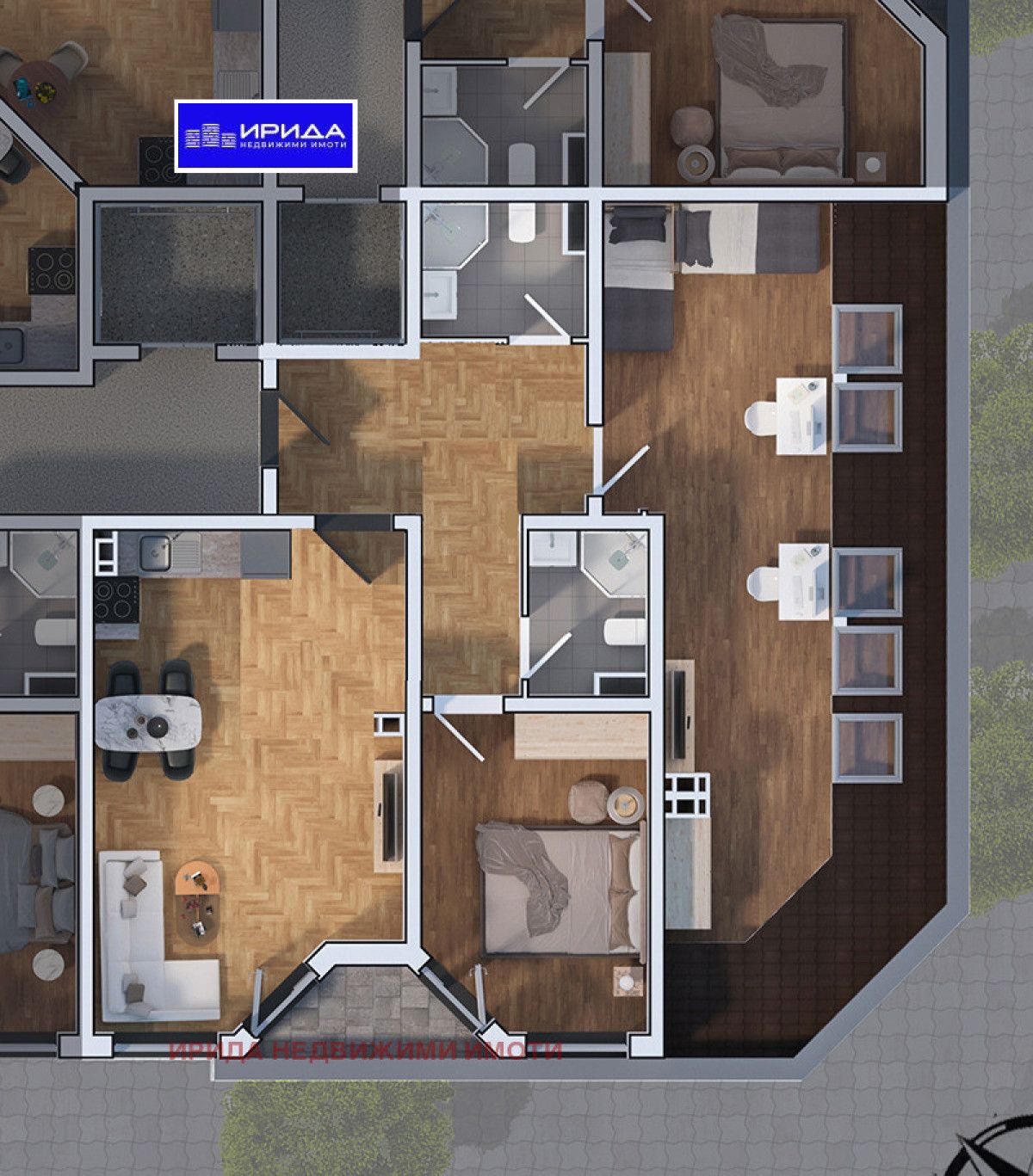 Тристаен апартамент в София, Дружба 1 - 133 кв.м за 1803 €/кв.м - Снимка #1