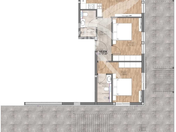 Тристаен апартамент в Пловдив, Кършияка - 280 кв.м за 772 €/кв.м - Снимка #1