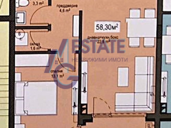 Двустаен апартамент в Бургас, Братя Миладинови - 69 кв.м за 876 €/кв.м - Снимка #1