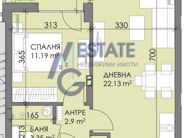 Двустаен апартамент в Бургас, Меден рудник - зона В - 61 кв.м за 984 €/кв.м - Снимка #1