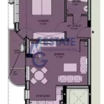 Двустаен апартамент в Бургас, Меден рудник - зона В - 76 кв.м за 751 €/кв.м - Снимка #1