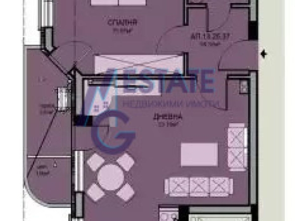 Двустаен апартамент в Бургас, Меден рудник - зона В - 76 кв.м за 751 €/кв.м - Снимка #1