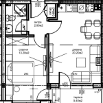 Двустаен апартамент в Пловдив, Беломорски - 59 кв.м за 618 €/кв.м - Снимка #1