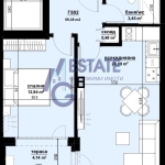 Двустаен апартамент в Бургас, Изгрев - 59 кв.м за 1509 €/кв.м - Снимка #1