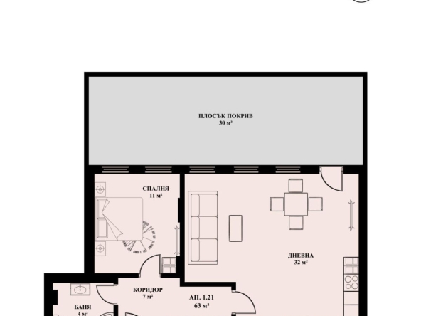 Двустаен апартамент в Банкя - 71 кв.м за 2043 €/кв.м - Снимка #1