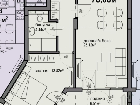 Двустаен апартамент в София, Люлин 5 - 76 кв.м за 1402 €/кв.м - Снимка #1