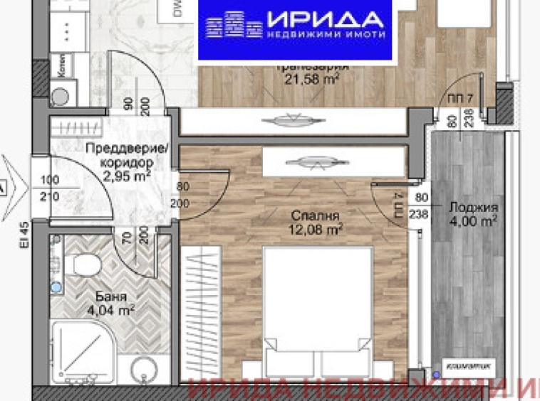 Тристаен апартамент в София, Младост 4 - 84 кв.м за 2084 €/кв.м - Снимка #1