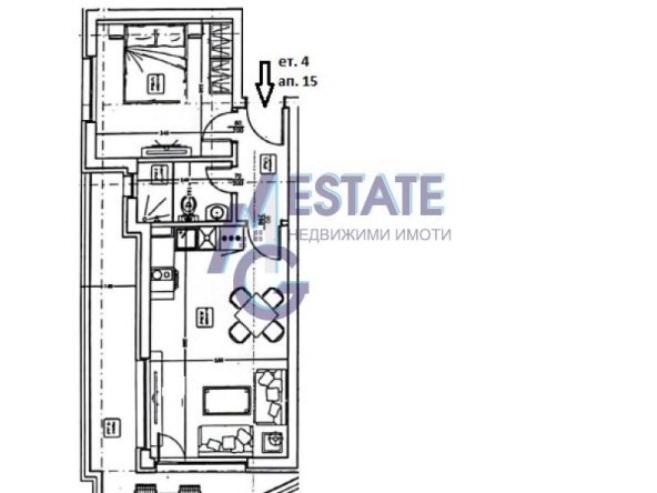Двустаен апартамент в Царево - 68 кв.м за 1491 €/кв.м - Снимка #1
