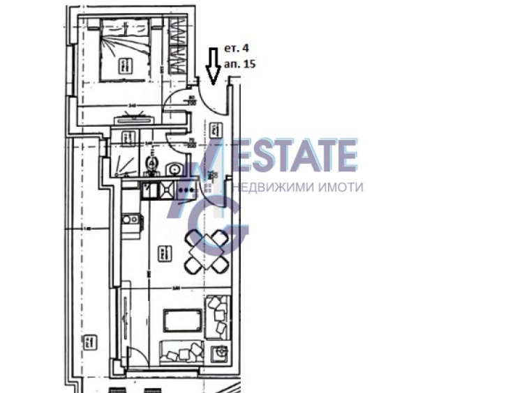 Двустаен апартамент в Царево - 68 кв.м за 1491 €/кв.м - Снимка #1