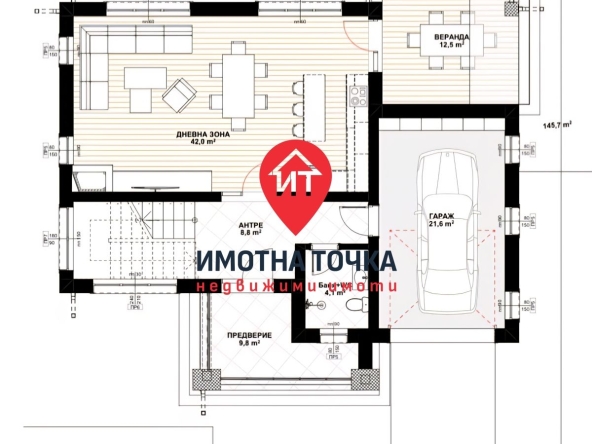 Къща в Пловдив, Коматево - 248 кв.м за 1283 €/кв.м - Снимка #1