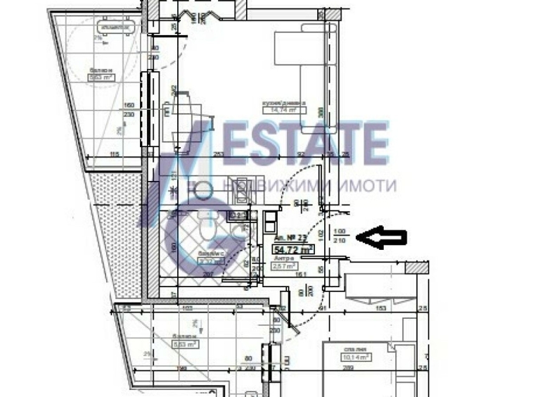 Двустаен апартамент в Китен - 65 кв.м за 1200 €/кв.м - Снимка #1