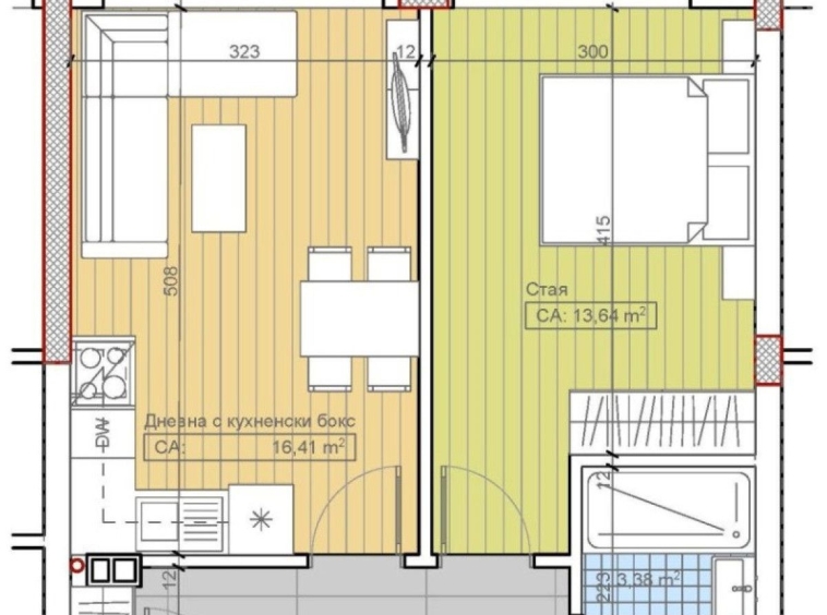 Двустаен апартамент в София, Бояна - 65 кв.м за 1883 €/кв.м - Снимка #1
