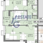 Тристаен апартамент в Бургас, Меден рудник - зона В - 89 кв.м за 854 €/кв.м - Снимка #1