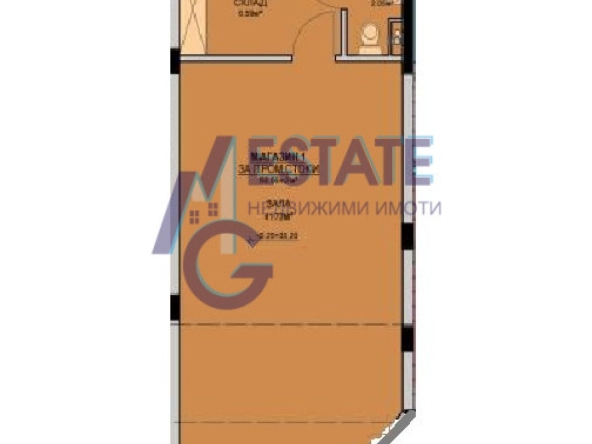 Магазин в Бургас, Меден рудник - зона В - 68 кв.м за 801 €/кв.м - Снимка #1