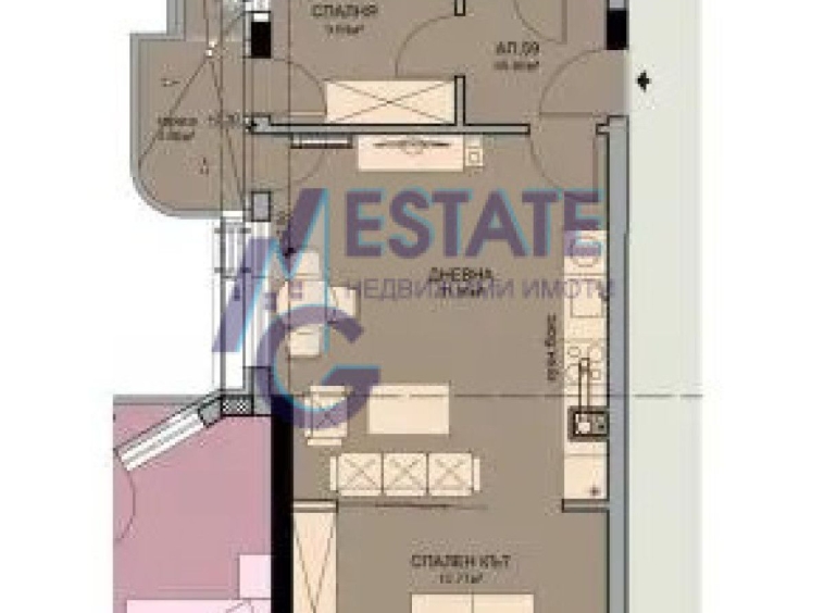 Двустаен апартамент в Бургас, Меден рудник - зона В - 84 кв.м за 750 €/кв.м - Снимка #1