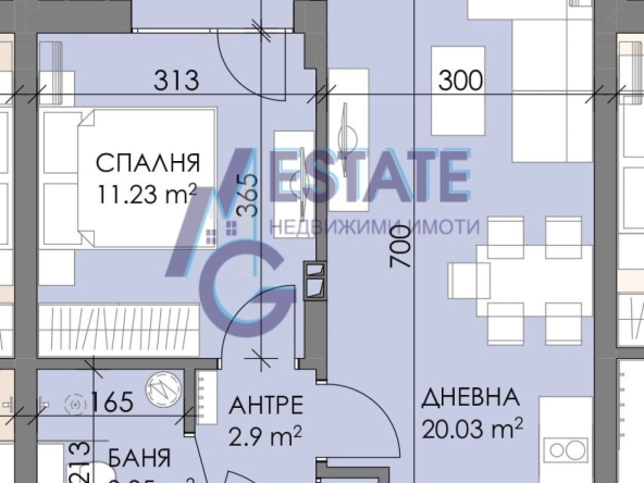 Двустаен апартамент в Бургас, Меден рудник - зона В - 58 кв.м за 554 €/кв.м - Снимка #1
