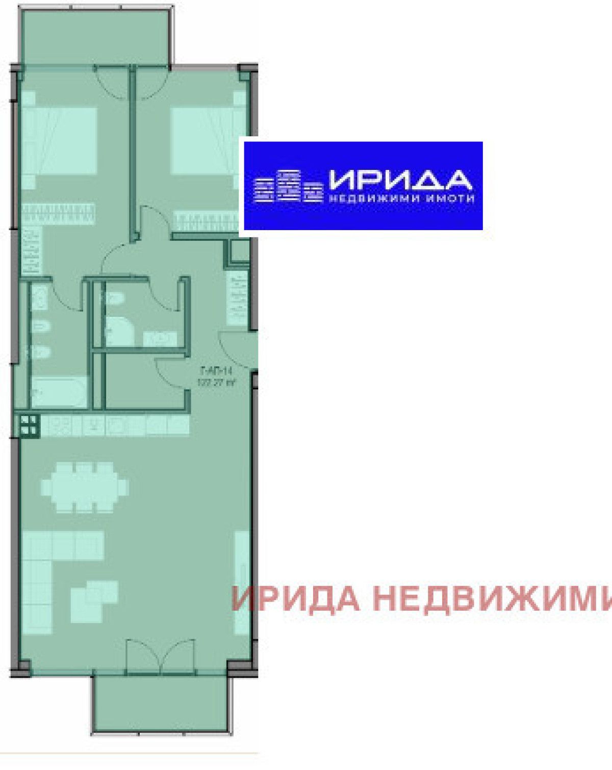 Тристаен апартамент в София, Кръстова вада - 134 кв.м за 2153 €/кв.м - Снимка #1